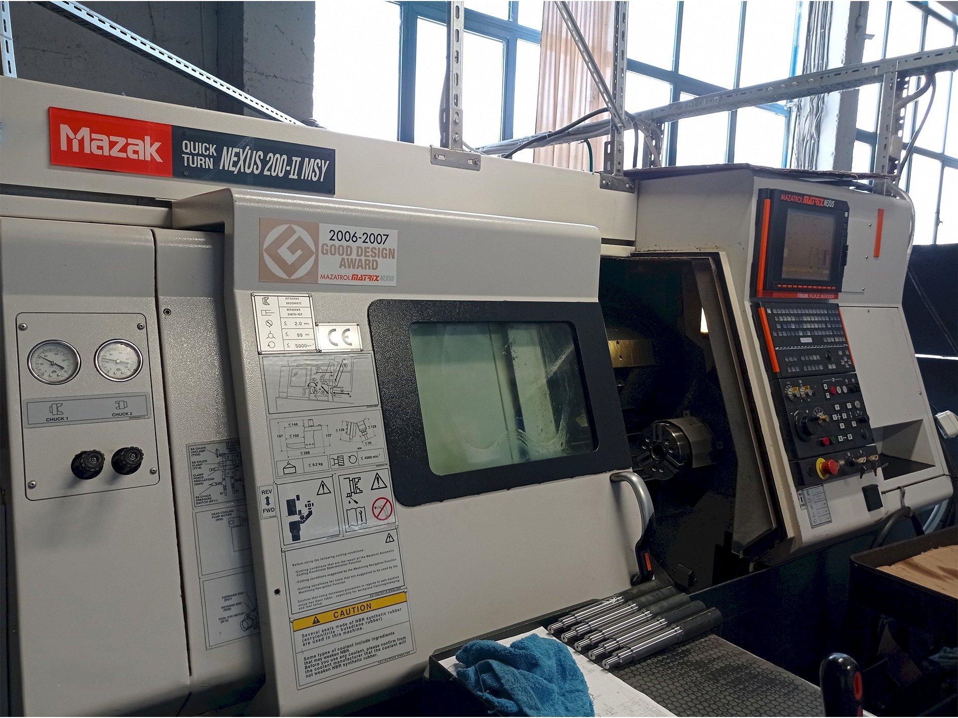 Makine  Mazak Quick Turn Nexus 200-II MSY - Önden görünüm