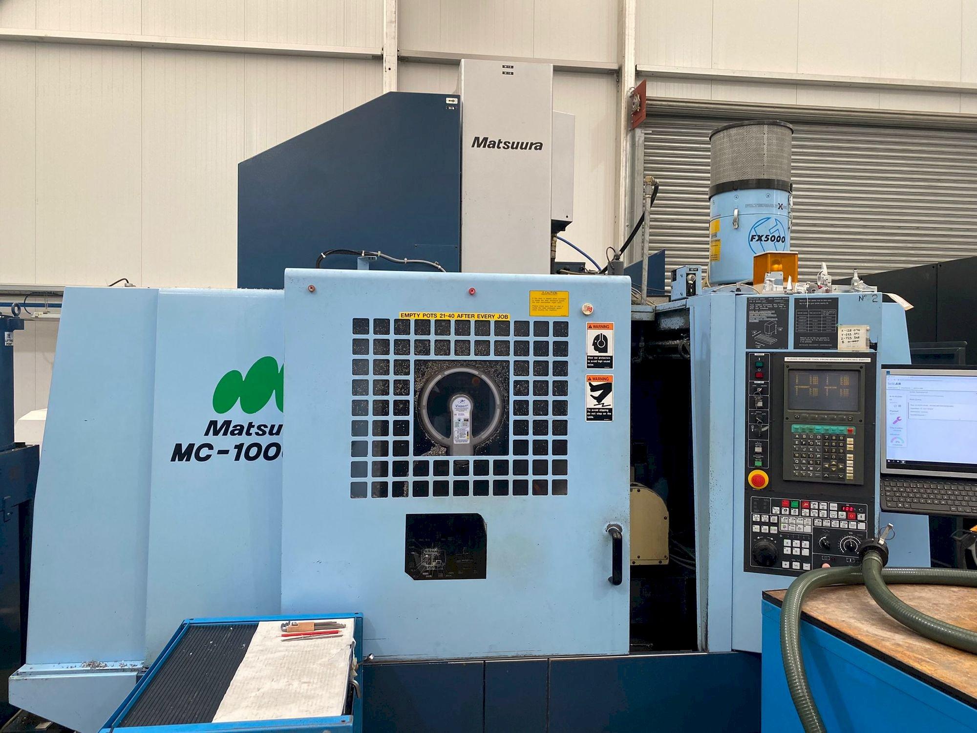 Makine  Matsuura MC-1000 VGX - Önden görünüm